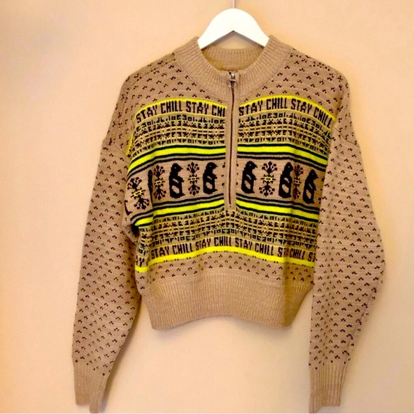 Penguin Sweater crop quarter zip - Picture 4 of 6